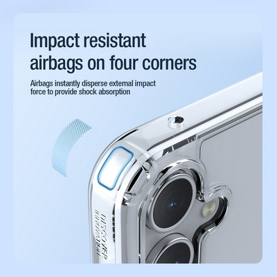 Силиконовый чехол Nillkin Nature TPU Pro Magnetic Case Прозрачный для Samsung Galaxy A55 - фото 5 - id-p225085558