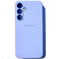 Силиконовый чехол с микрофиброй Silicone Case лавандовый для Samsung Galaxy A55