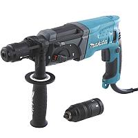 Makita Перфоратор HR 2470 FT (SDS-plus, 780 Вт, 2.7 Дж, БЗП в компл., чем.) MAKITA