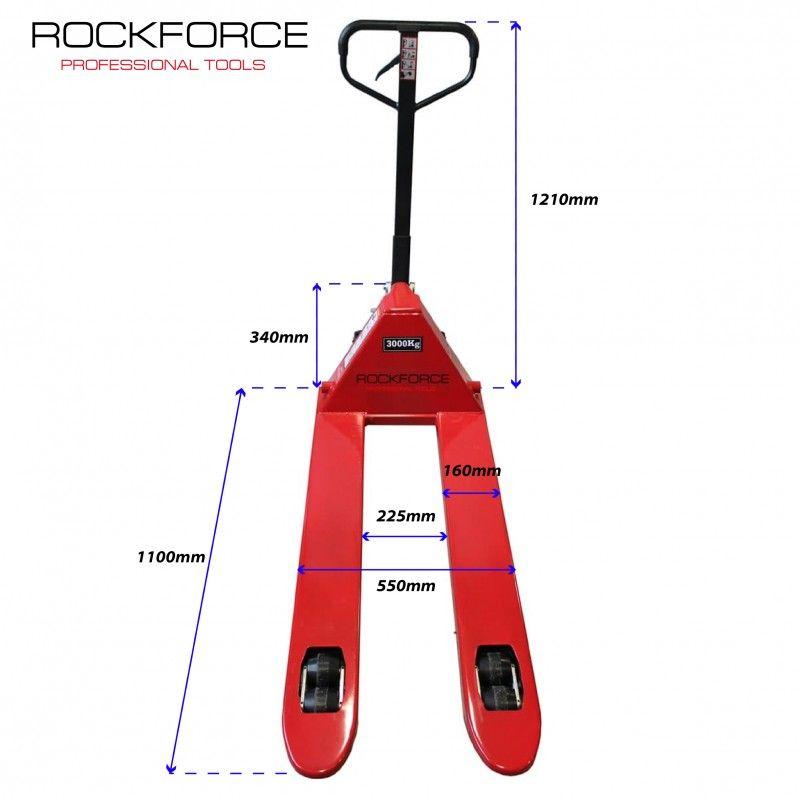 Rock Force Тележка гидравлическая ручная 3т (RF-AC3.0) Rock FORCE - фото 1 - id-p225088654