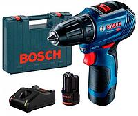 Bosch Дрель-шуруповерт аккум. GSR 12V-30 (12.0 В, 2 акк. х 2.0 А/ч Li-Ion, 30Нм,чем.)(0 601 9G9 000) BOSCH