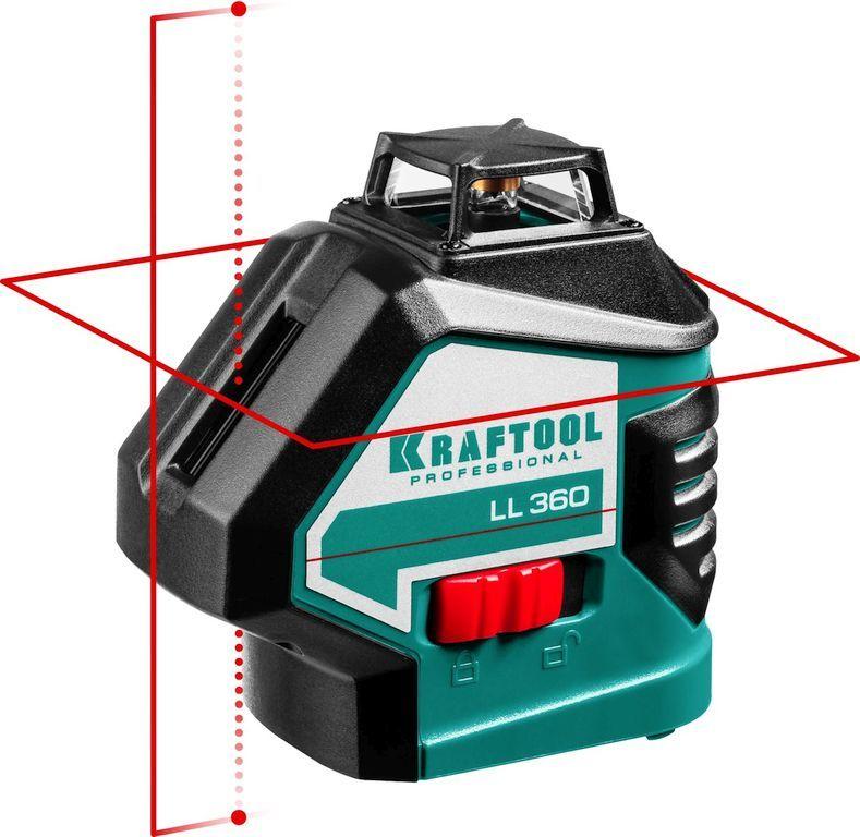 Kraftool Нивелир лазерный "LL360", 2х360°, 20м/70м, IP54, точн. +/-0,2 мм/м, в коробке (34645) KRAFTOOL - фото 1 - id-p225086907