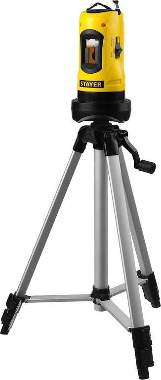 Stayer Нивелир лазерный "SLL-2", 10м, точн. +/-0,5 мм/м, штатив, кейс (34960-H2) STAYER - фото 1 - id-p225086937