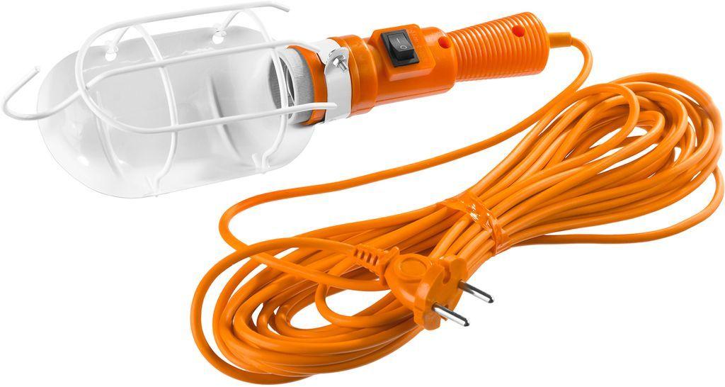 Сибин Светильник переносной, открытого типа с выключателем, 60Вт, 220В, 10м (56064-60-10) СИБИН - фото 1 - id-p225087063