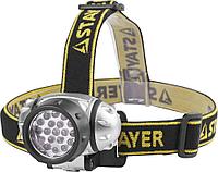 Stayer Фонарь "STANDARD" налобный светодиодный, 19LED, 4 режима, 3ААА (56570) STAYER