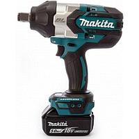 Makita Гайковерт ударный аккум. DTW 1001 RTJ (18.0 В, 2 акк. х 5.0 Ач Li-ion, 3/4", 1050 Нм, чем.) MAKITA