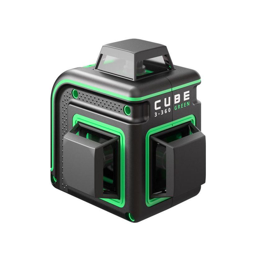 ADA Instruments Нивелир лазерный ADA Cube 3-360 Green Basic (40 м, точность: 3.0мм/10м, зеленый лазер, IP54) - фото 1 - id-p225089439