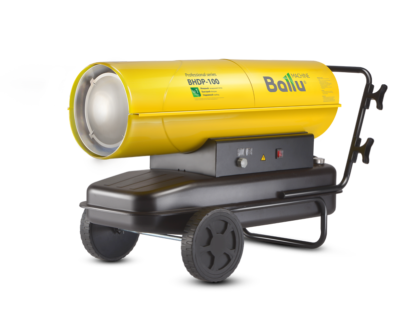 BALLU Пушка тепловая дизельная BHDP-100 (100 кВт 1300 м3/час 220В до 1000м2 прямой нагрев) BALLU - фото 1 - id-p225087466