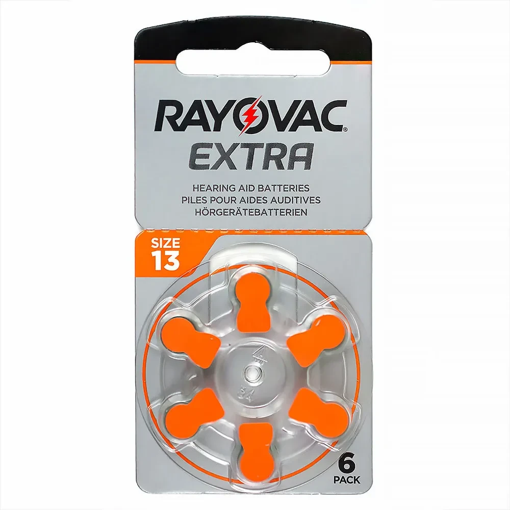 Батарейка в слуховой аппарат ZA13 RAYOVAC EXTRA BL6