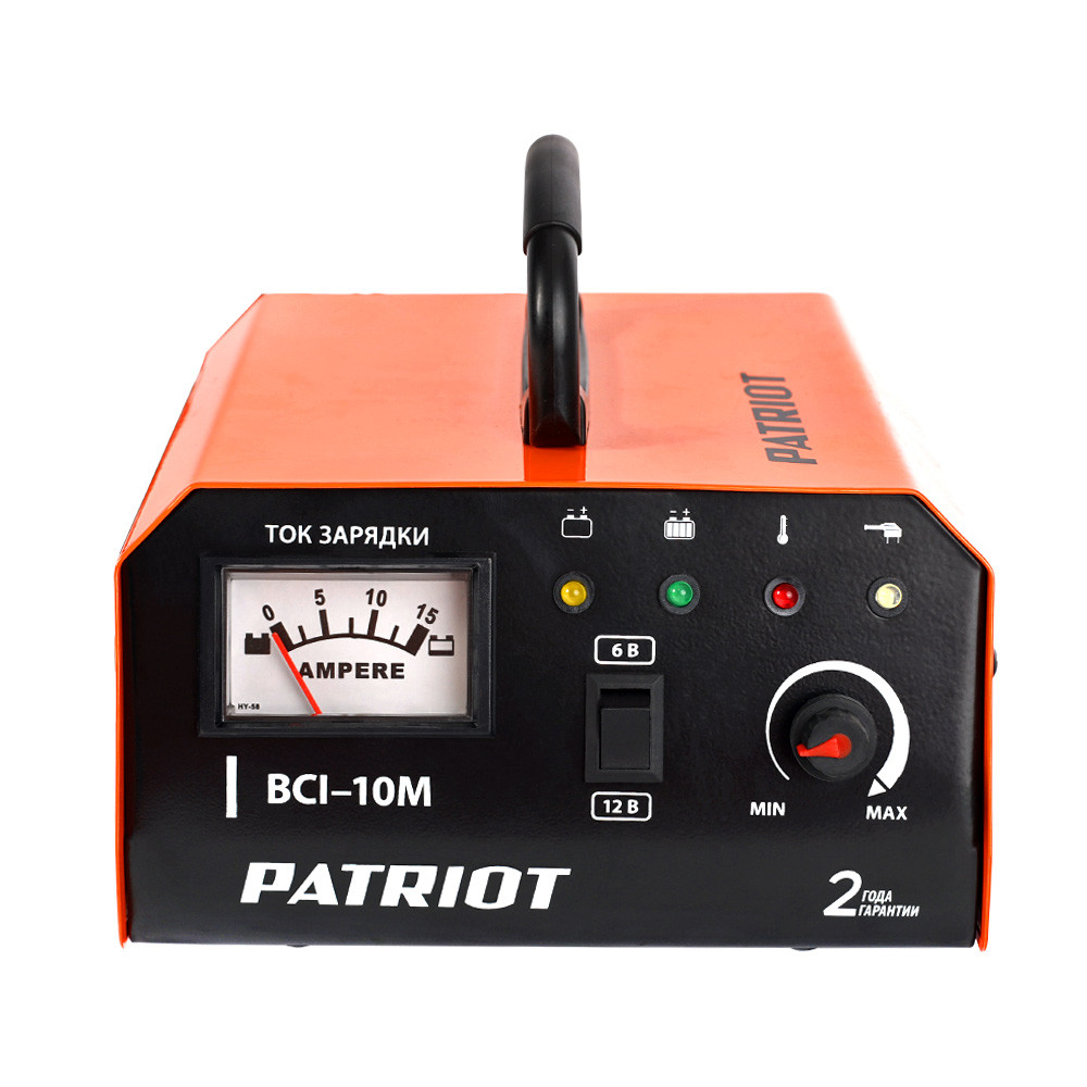 PATRIOT Устройство зарядное BCI-10M (6/12В 10А 220В для WET/AGM/GEL/EFB) PATRIOT - фото 4 - id-p225087867