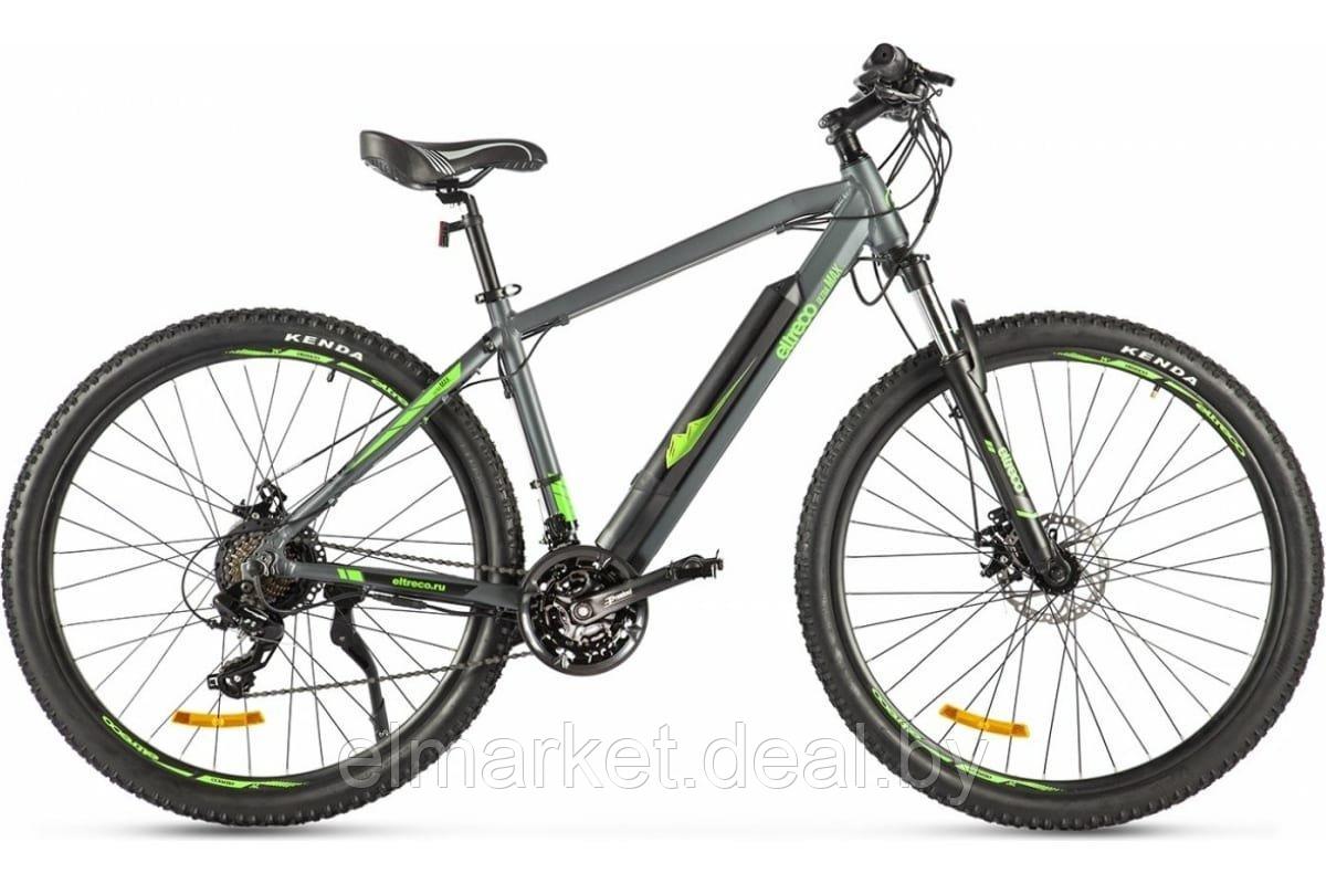 Велогибрид Eltreco Ultra MAX Серо-зеленый - фото 1 - id-p225089806