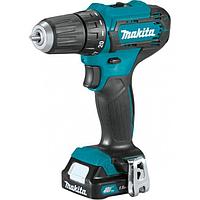 Makita Дрель-шуруповерт аккум. DF 333 DWYE (12.0 В, 2 акк. х 1.5 А/ч Li-Ion, 30 Нм, чем.) MAKITA