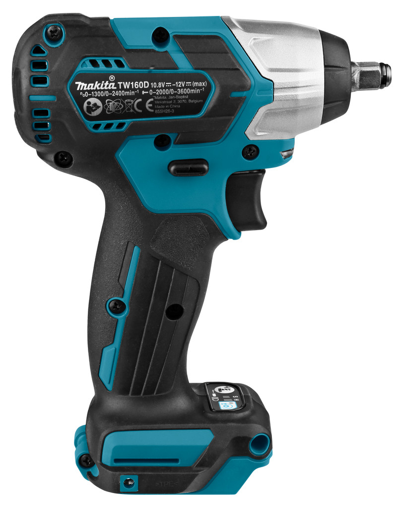 Makita Гайковерт ударный аккум. TW 160 DZ (12.0 В, без АКБ и ЗУ, 160 Нм, 3/8", кор.) MAKITA - фото 7 - id-p225087384