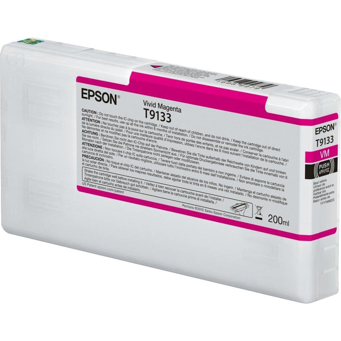 Картридж Epson C13T913300C13T913300 I/C Vivid Magenta (200ml)