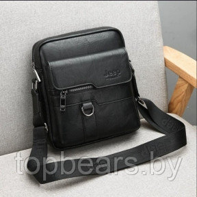 NEW Мужская сумка мессенджер Jeep Buluo Чёрный (плечевой ремень) - фото 1 - id-p219585838