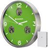 Часы настенные Bresser MyTime io NX Thermo/Hygro, 30 см, зеленые - фото 1 - id-p225090424