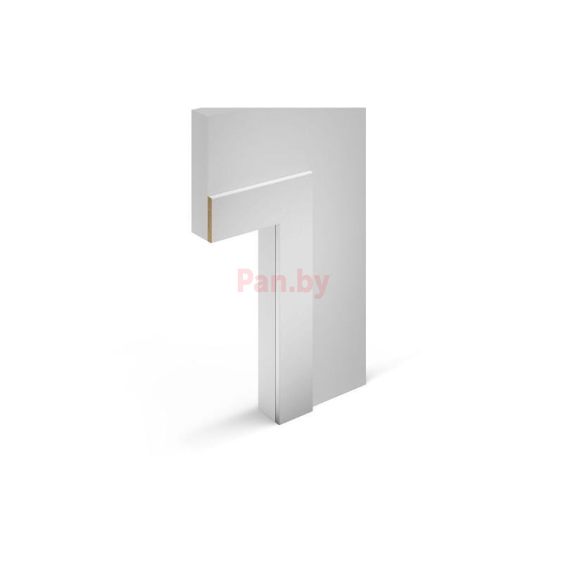 Наличник дверной Cosca Decor AN08, белый под покраску - фото 1 - id-p225090617