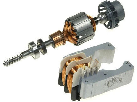 Двигатель (ротор + статор) для кухонного комбайна Bosch 00654398, фото 2