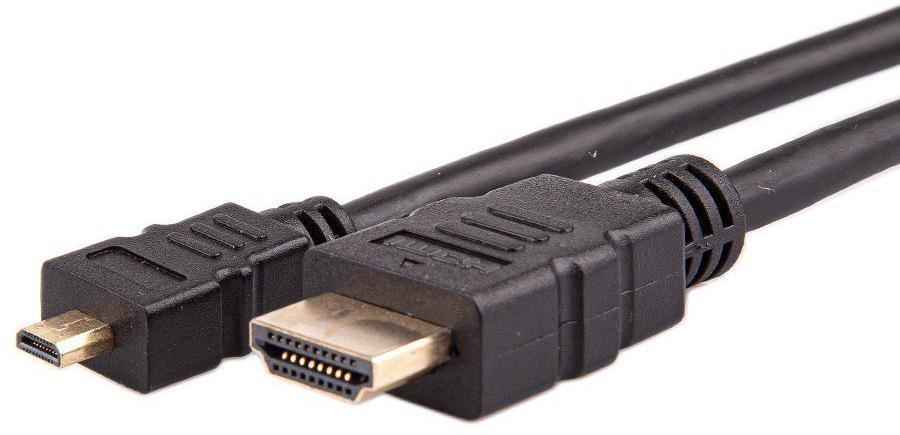 Кабель Кабель/ Кабель HDMI-19M --- MicroHDMI-19M ver 2.0+3D/Ethernet,2m Telecom TCG206-2M - фото 1 - id-p225091890