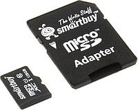 Карта памяти SmartBuy SB128GBSDCL10-01 microSDXC 128Gb Class10 + microSD-- SD Adapter