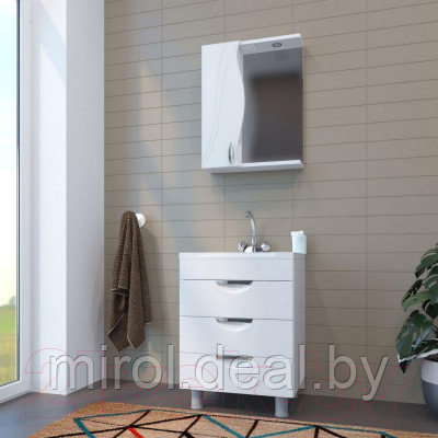 Шкаф с зеркалом для ванной Mixline Лима 55 551705 - фото 3 - id-p225092763