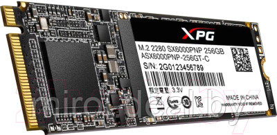 SSD диск A-data XPG SX6000 Pro 256GB (ASX6000PNP-256GT-C) - фото 1 - id-p225093423