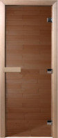 Стеклянная дверь для бани/сауны Doorwood Теплый день 170x70
