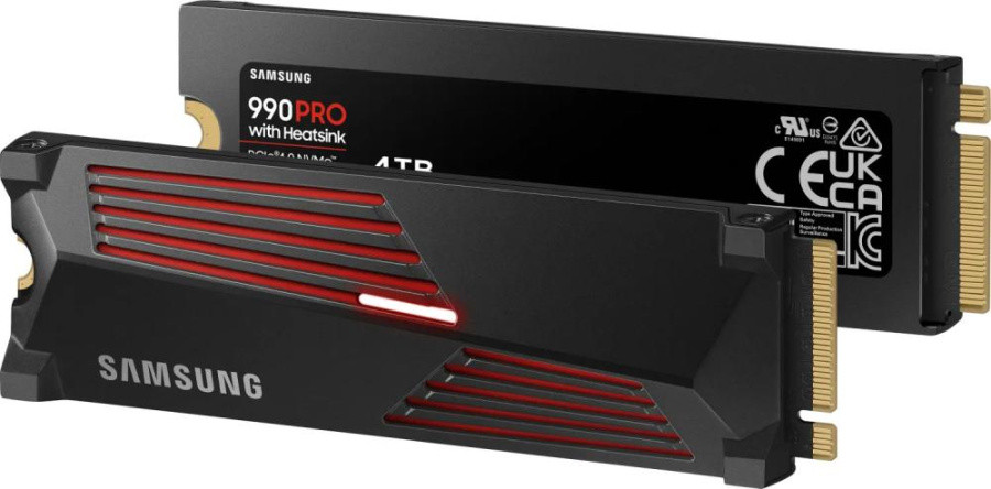 Твердотельный накопитель Твердотельный накопитель/ Samsung SSD 990 PRO, 4000GB, M.2(22x80mm), NVMe 2.0, PCIe - фото 1 - id-p225092030