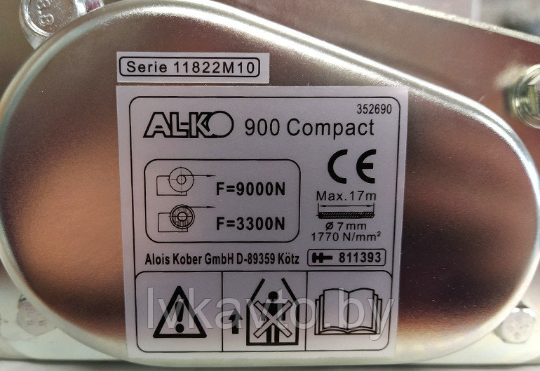 Лебедка AL-KO COMPACT 900, с тормозом, без сброса - фото 3 - id-p225095461