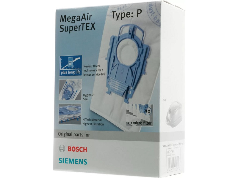 Сменные пылесборники (тип P) и микро-фильтр Bosch 00468264 (BBZ41FP) - фото 5 - id-p35826669