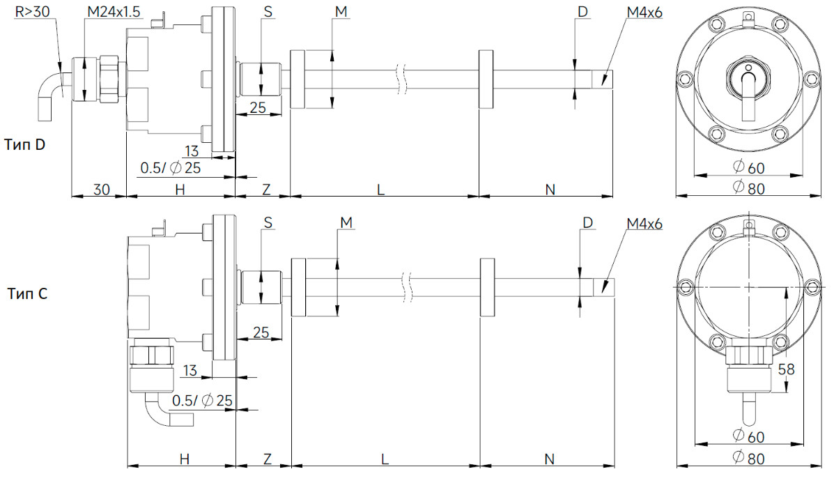 Магнитострикционные датчики линейных перемещений AMT Linear Position Sensor серии FM с аналоговым выходом - фото 4 - id-p225096101