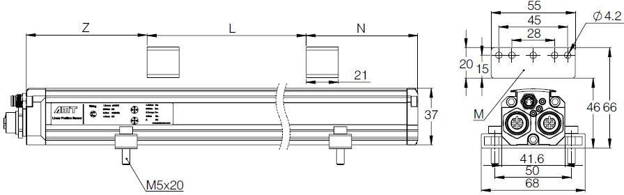 Магнитострикционные датчики линейных перемещений AMT Linear Position Sensor серии KS PROFINET - фото 2 - id-p225102167