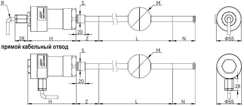 Магнитострикционные датчики линейных перемещений AMT Linear Position Sensor серии LH с аналоговым выходом - фото 2 - id-p225102299
