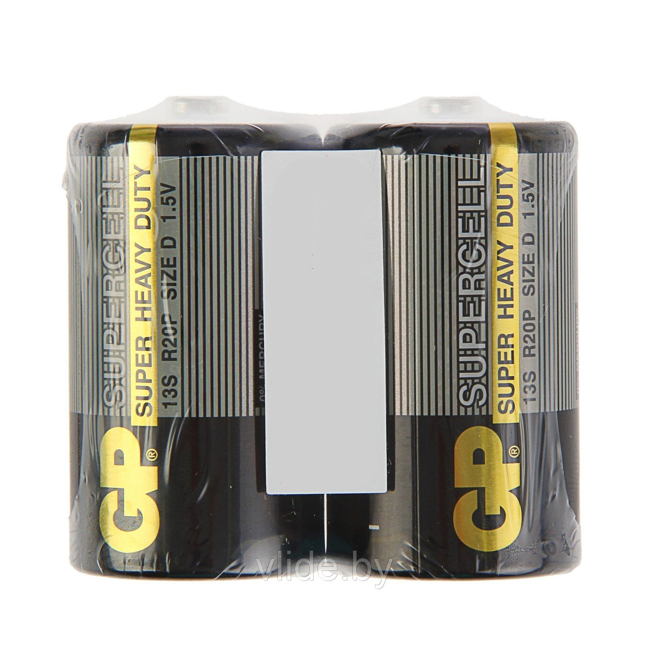 Батарейка солевая GP Supercell Super Heavy Duty, 13S R20Р, 1.5В, спайка, 2 шт. - фото 1 - id-p225102476