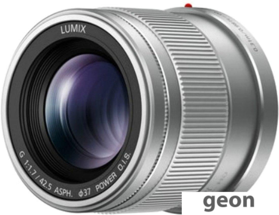 Объектив Panasonic LUMIX G 42.5mm F1.7 ASPH. (серебристый) - фото 2 - id-p225102481