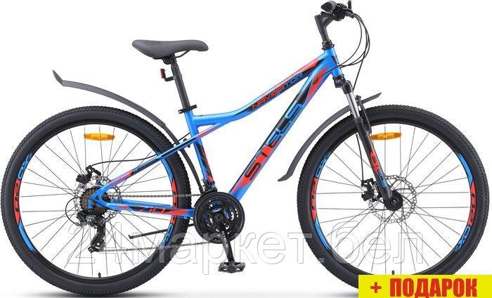 Велосипед Stels Navigator 710 MD 27.5 V020 р.18 2023 (синий/чёрный/красный) - фото 1 - id-p225103167
