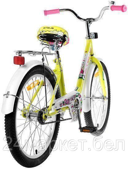 Детский велосипед Stels Pilot 200 Lady 20 Z010 (лимонный, 2019) - фото 2 - id-p225103168