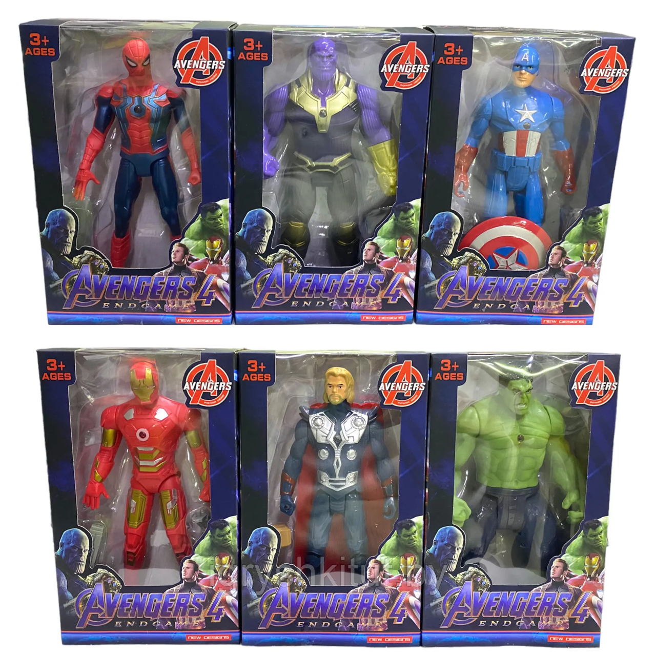 Набор из 6 Супергероев из Самых популярных комиксов Marvel и DC Comics - фото 1 - id-p225104283