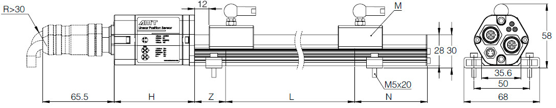 Магнитострикционные датчики линейных перемещений AMT Linear Position Sensor серии KP EtherCAT - фото 2 - id-p225104302