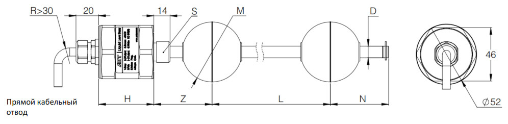 Магнитострикционные датчики линейных перемещений AMT Linear Position Sensor серии LS с аналоговым выходом - фото 2 - id-p225104322