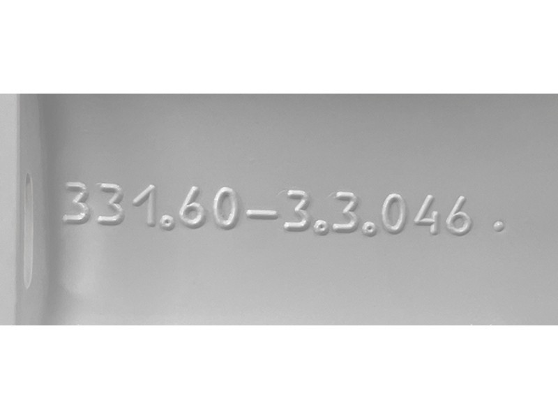 Накладка ручки для холодильника Атлант 331603304600 (верхняя, белая) - фото 3 - id-p107366923