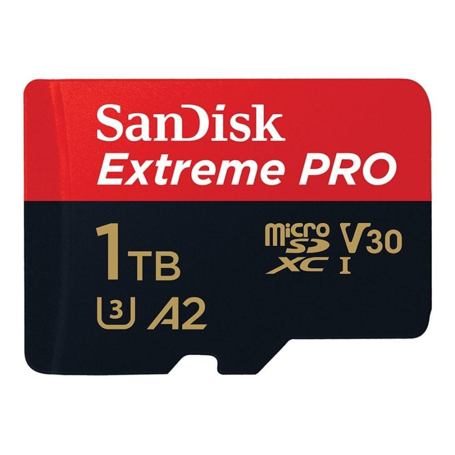 Карта памяти SanDisk Extreme PRO SDSQXCD-1T00-GN6MA microSDXC Memory Card 1Tb UHS-I U3 V30 A2 + microSD-- SD