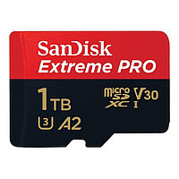 Карта памяти SanDisk Extreme PRO SDSQXCD-1T00-GN6MA microSDXC Memory Card 1Tb UHS-I U3 V30 A2 + microSD-- SD