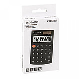 Калькулятор карманный CITIZEN SLD-200 NR, 8-разрядный, 98х162х10 мм, черный, фото 3