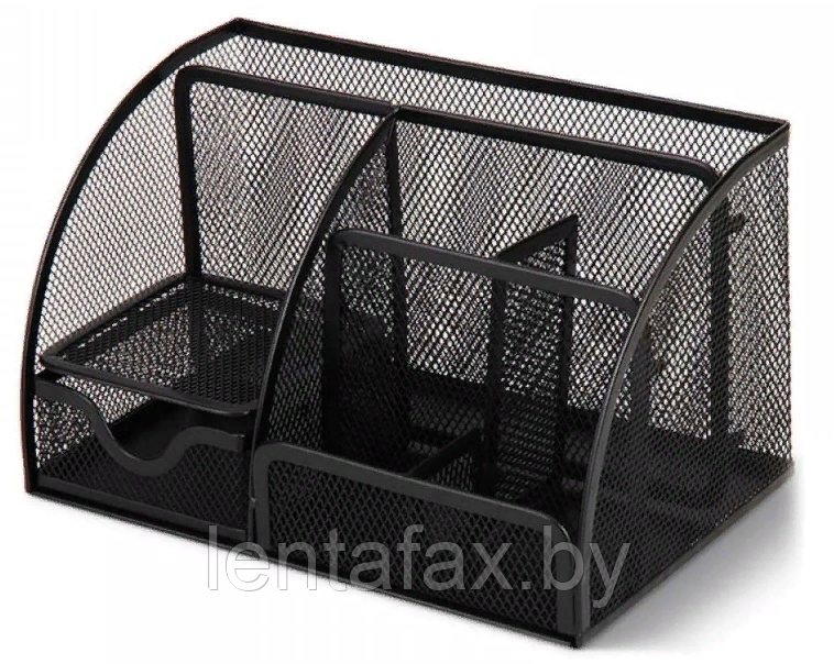 Настольная подставка DELI, металл, 5 отделений, чёрная Цена без учета НДС 20%