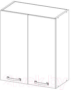 Шкаф навесной для кухни Anrex Alesia 2D/80-F1 - фото 2 - id-p225111520