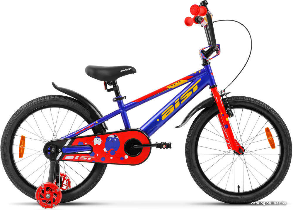 Детский велосипед AIST Pluto 18 2022 (синий/красный) - фото 1 - id-p225111750