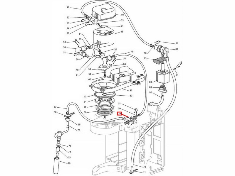 Кран подачи воды/пара для кофеварки DeLonghi 7313281219 - фото 6 - id-p35829080