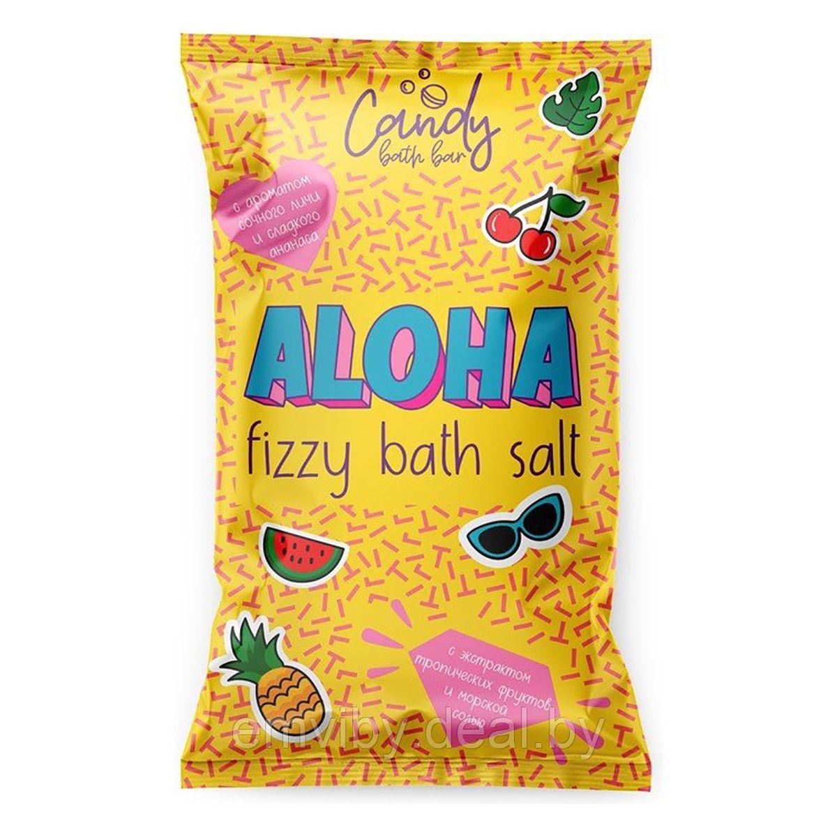 Шипучая соль для ванн Candy bath bar «Aloha» 100 г - фото 1 - id-p225116755