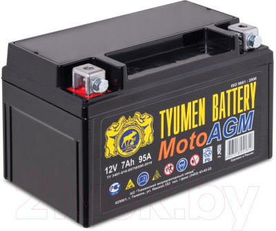 Мотоаккумулятор Tyumen Battery YTX7 - фото 1 - id-p225121174